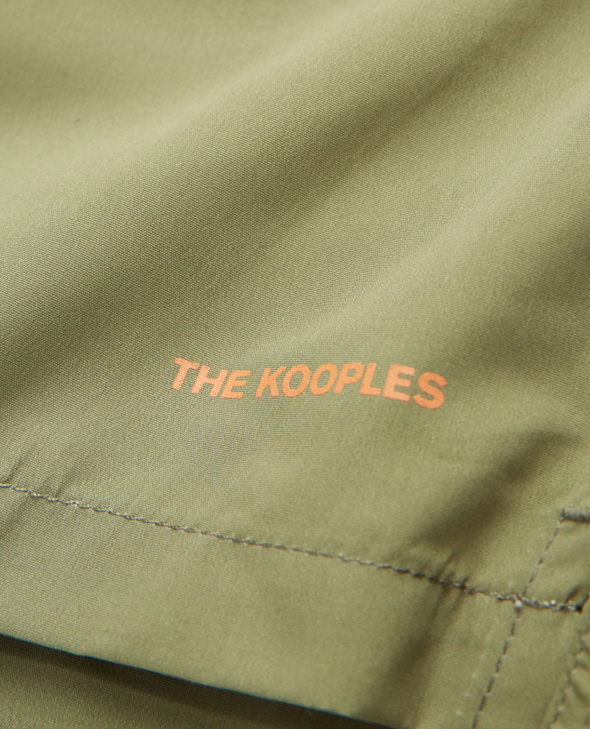 Khaki swim shorts with small The Kooples logo, KAKI, hi-res image number null