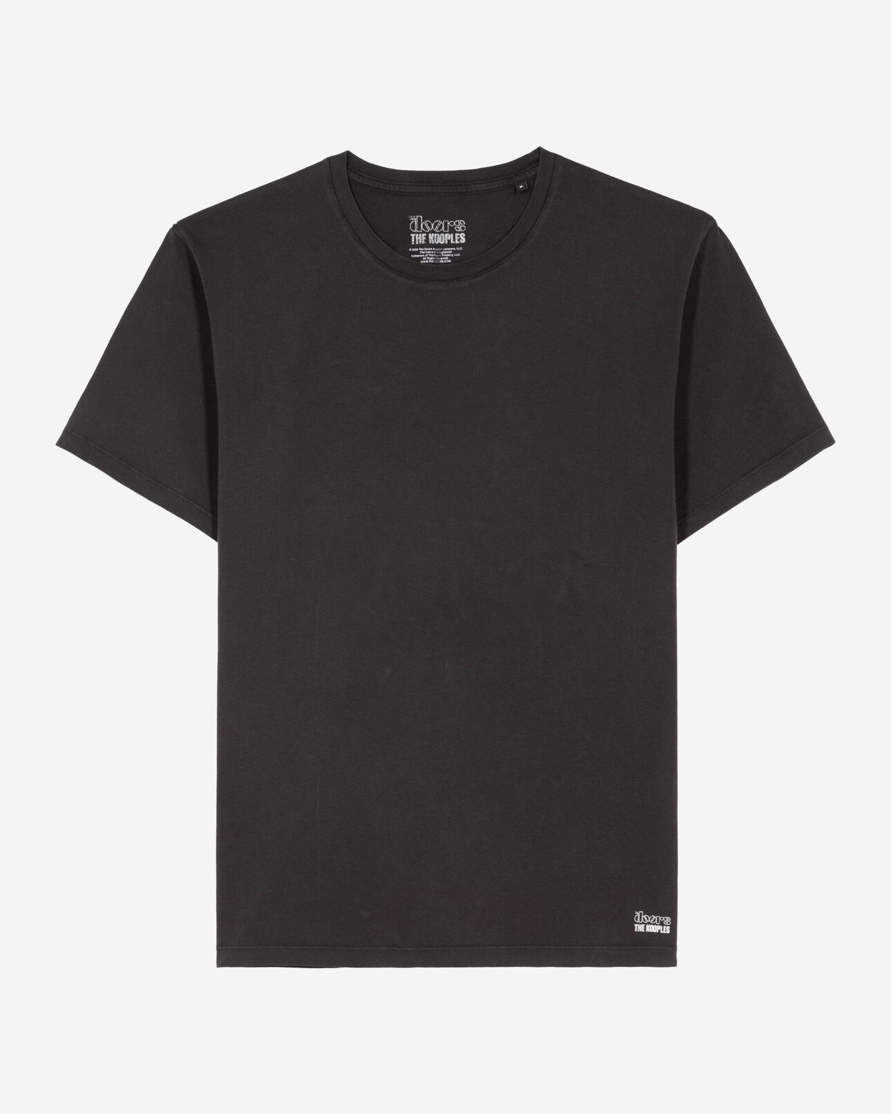 The Kooples MIXTE BLACK WASHED t-shirt the doors x the kooples noir délavé