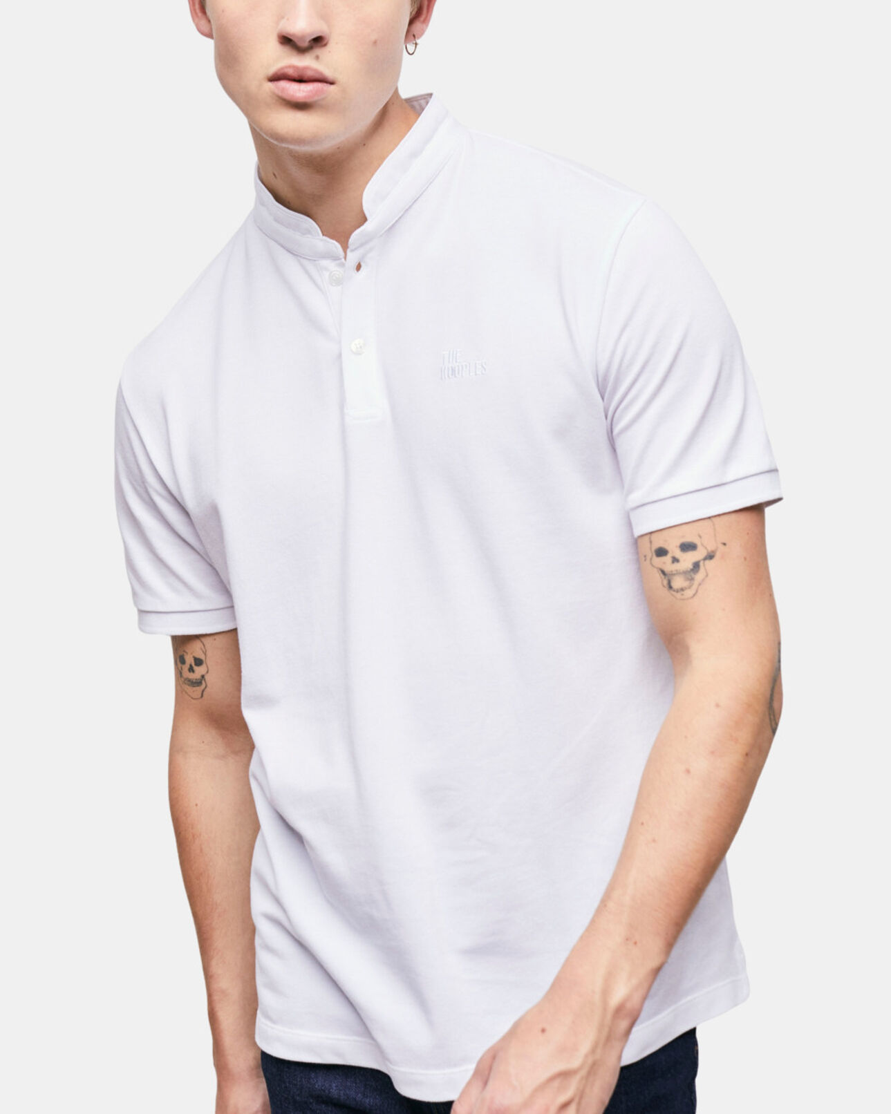 The Kooples HERREN SNOW WHITE weißes poloshirt