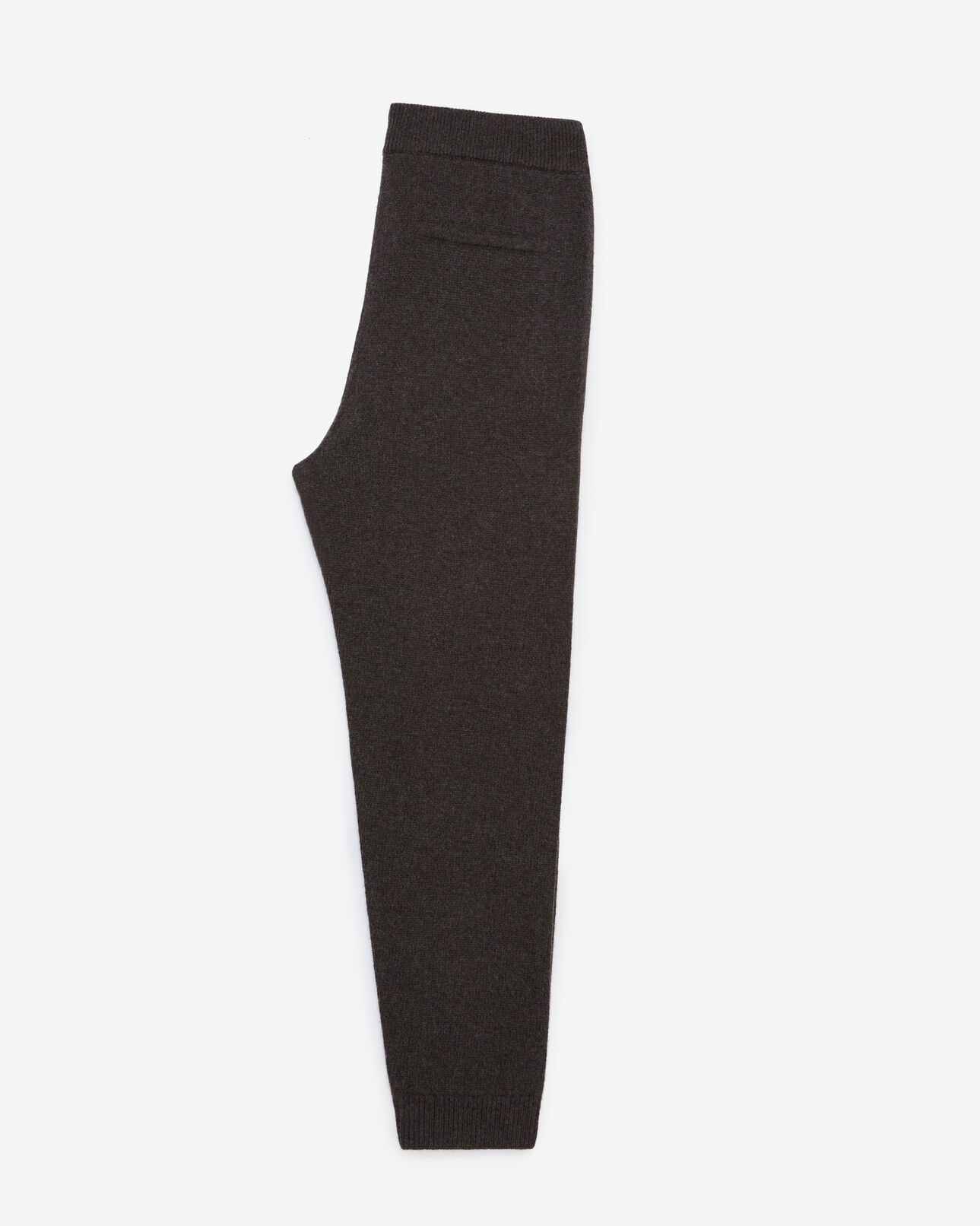 The Kooples MEN BROWN brown wool joggers in loose-fitting knit