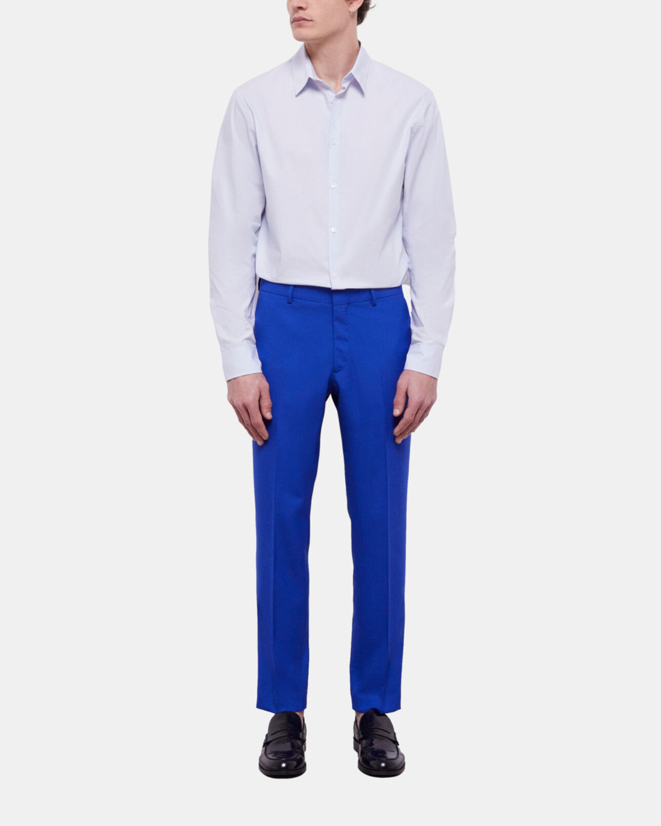 The Kooples MEN BLUE BRUT blue suit pants