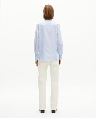 The Kooples DAMEN BLUE WHITE hemd mit hellblauen mikrokaros