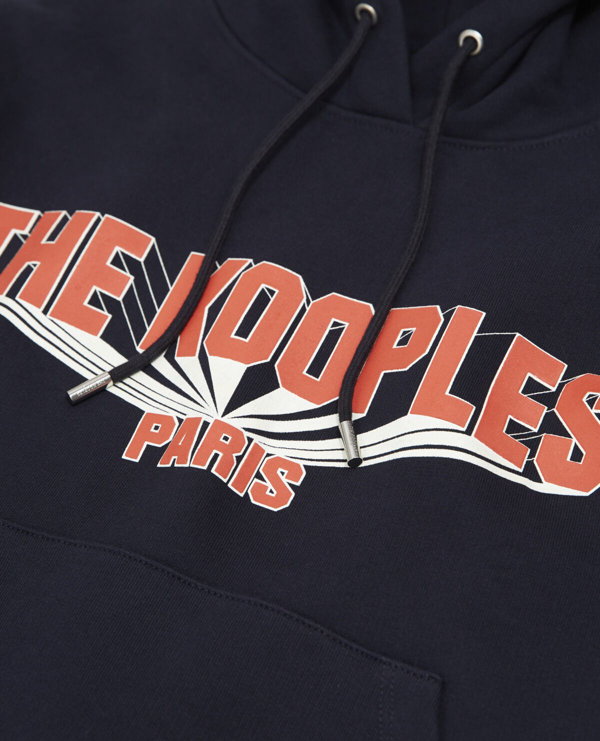 Navy blue and deals red hoodie