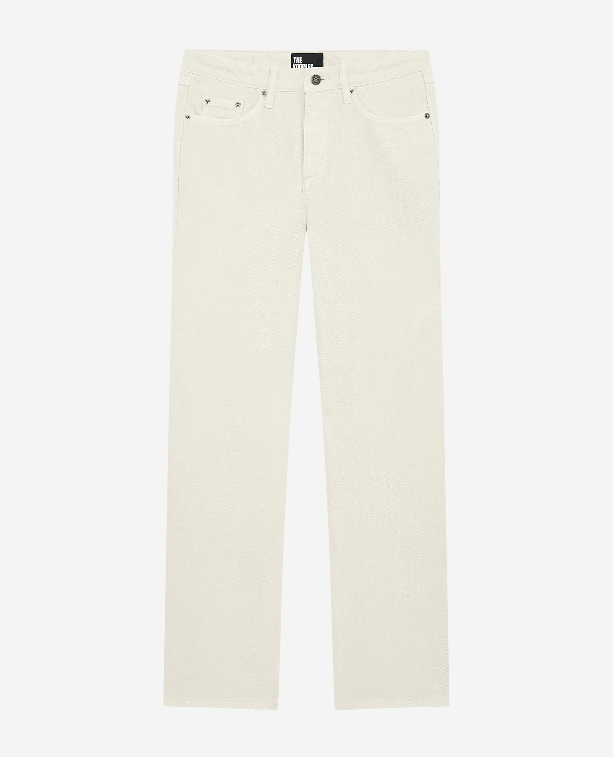 Ecru straight jeans, ECRU, hi-res image number null