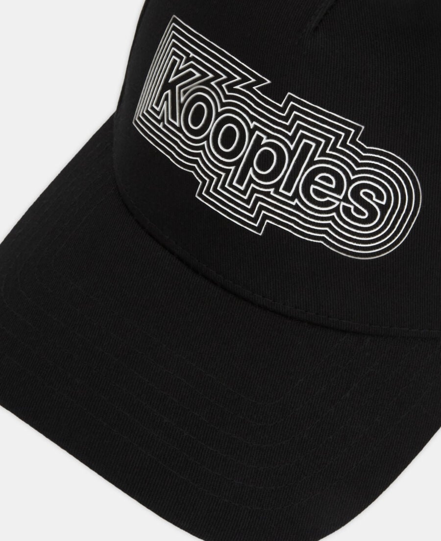 The Kooples UNISEX BLACK schwarze baumwollkappe