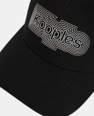 The Kooples UNISEX BLACK schwarze baumwollkappe