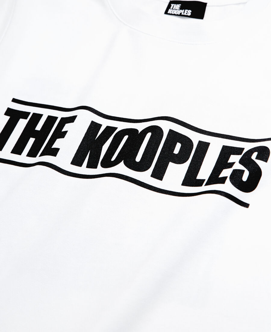 camiseta logotipo the kooples blanca para mujer