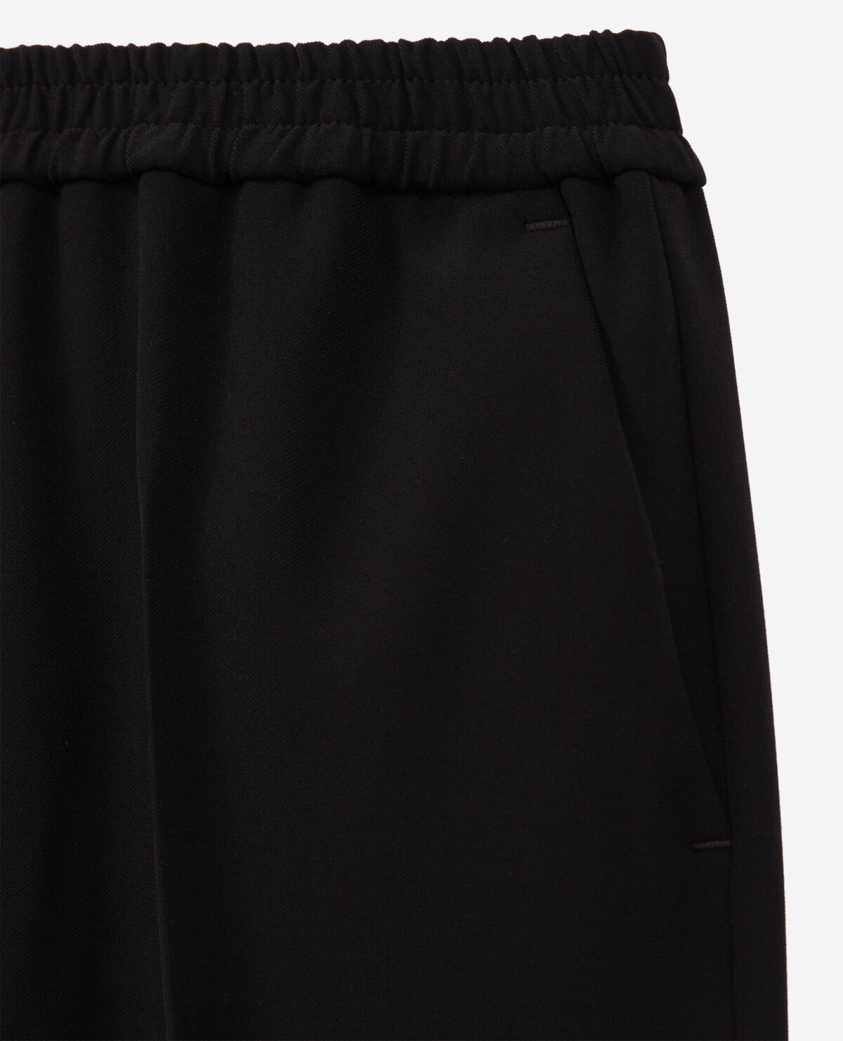 Pantalon noir clearance fluide taille elastique