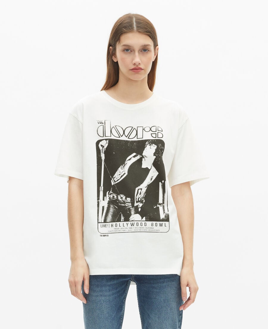 The Kooples UNISEX ECRU gemischtes t-shirt the doors x the kooples ecru