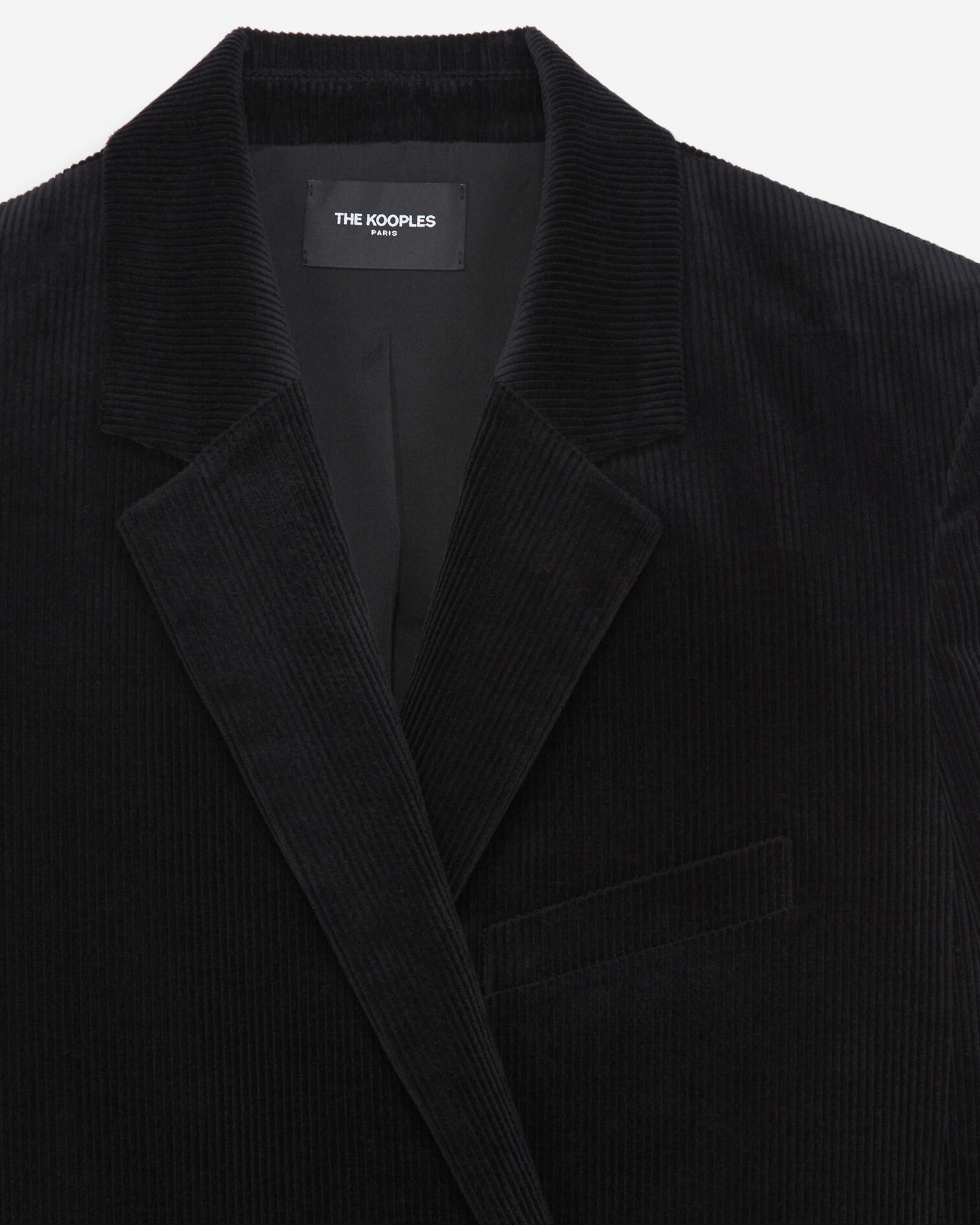 Black velvet jacket with double buttoning, BLACK, hi-res image number null