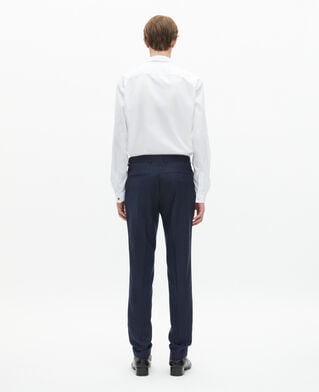 The Kooples H NAVY navy wool slim-fit suit trousers
