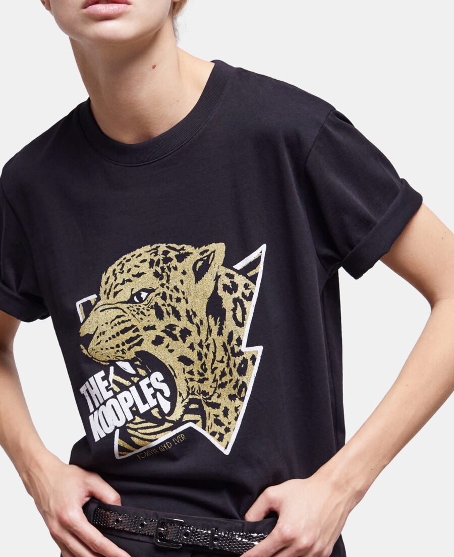 women's t-shirt with a tiger screen print