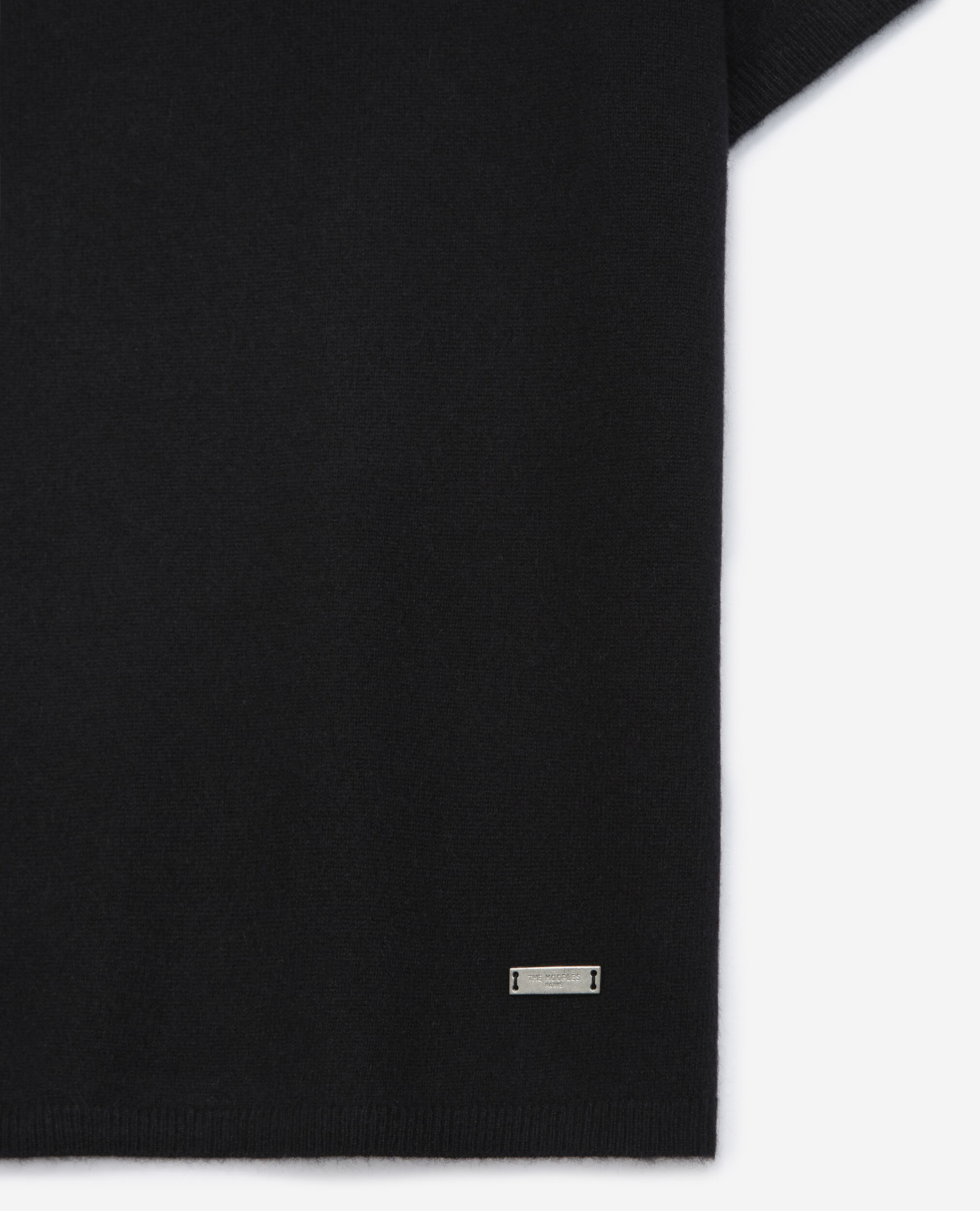 Jersey cachemira negro manga corta, BLACK, hi-res image number null