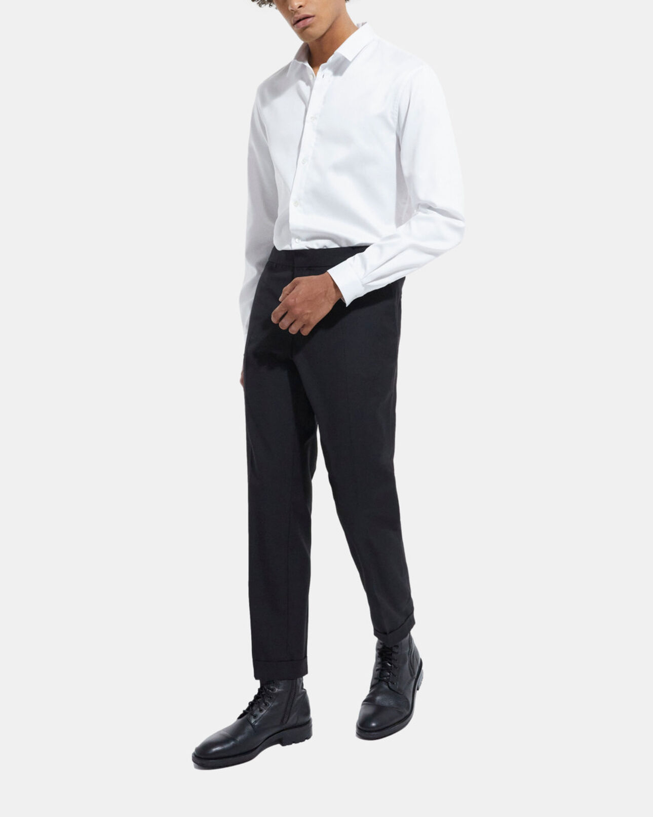 The Kooples HOMME WHITE chemise col classique blanche