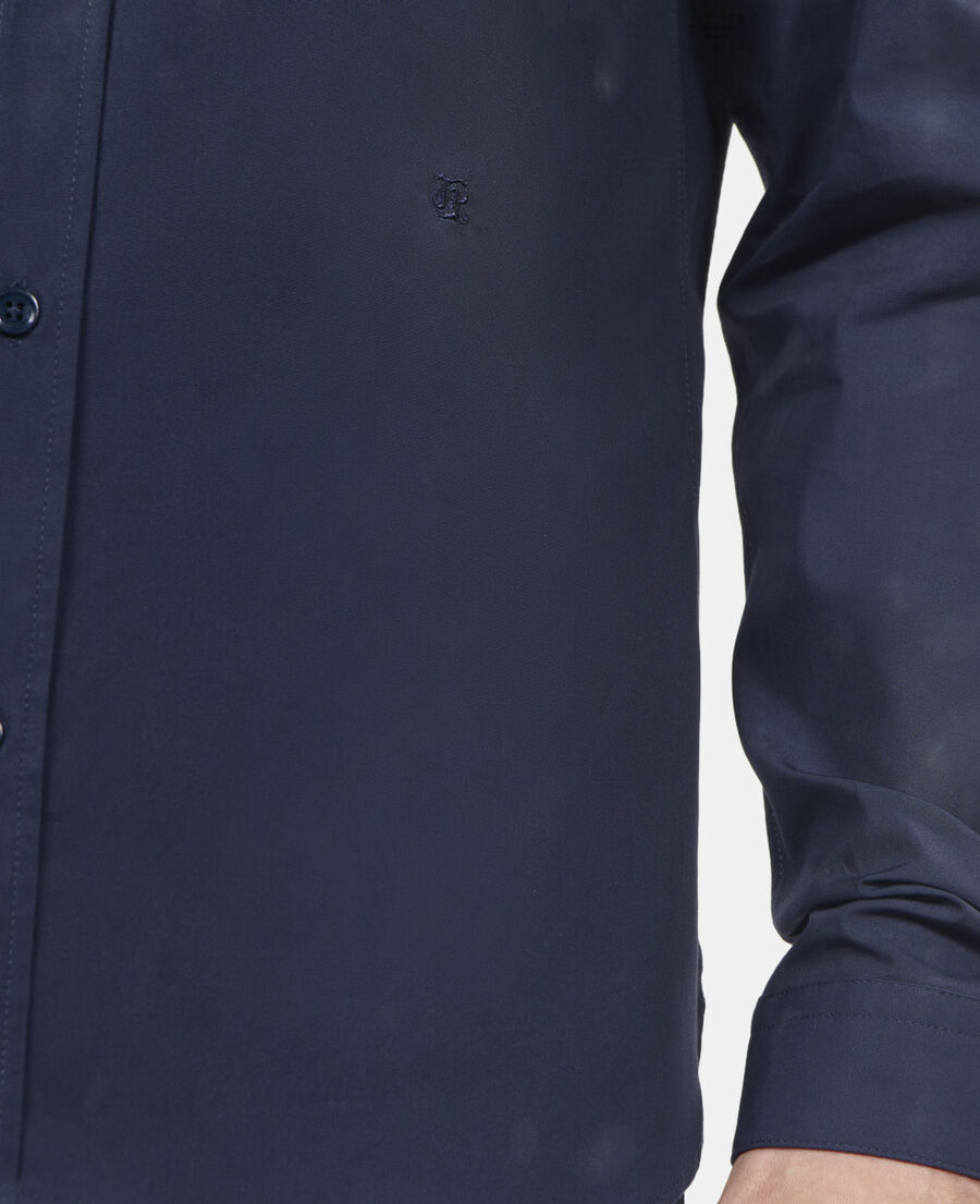 The Kooples MEN NAVY navy blue poplin shirt