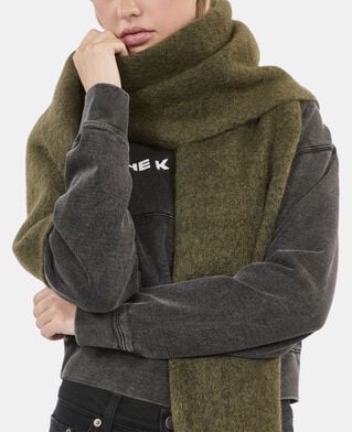The Kooples MIXTE OLIVE NIGHT écharpe en mohair kaki
