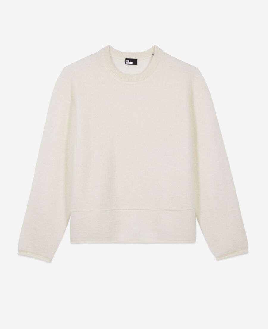 The Kooples F ECRU ecru wool and mohair sweater