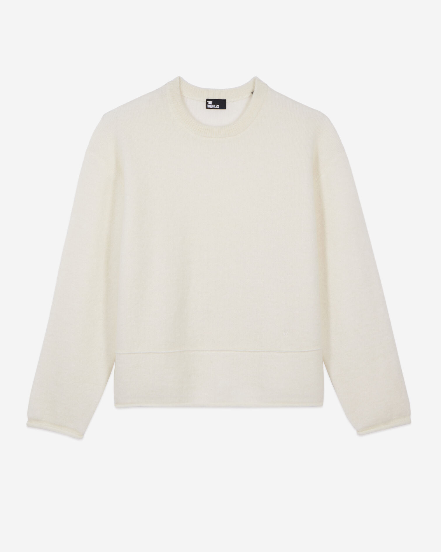 Jersey blanco de lana y mohair, ECRU, hi-res image number null