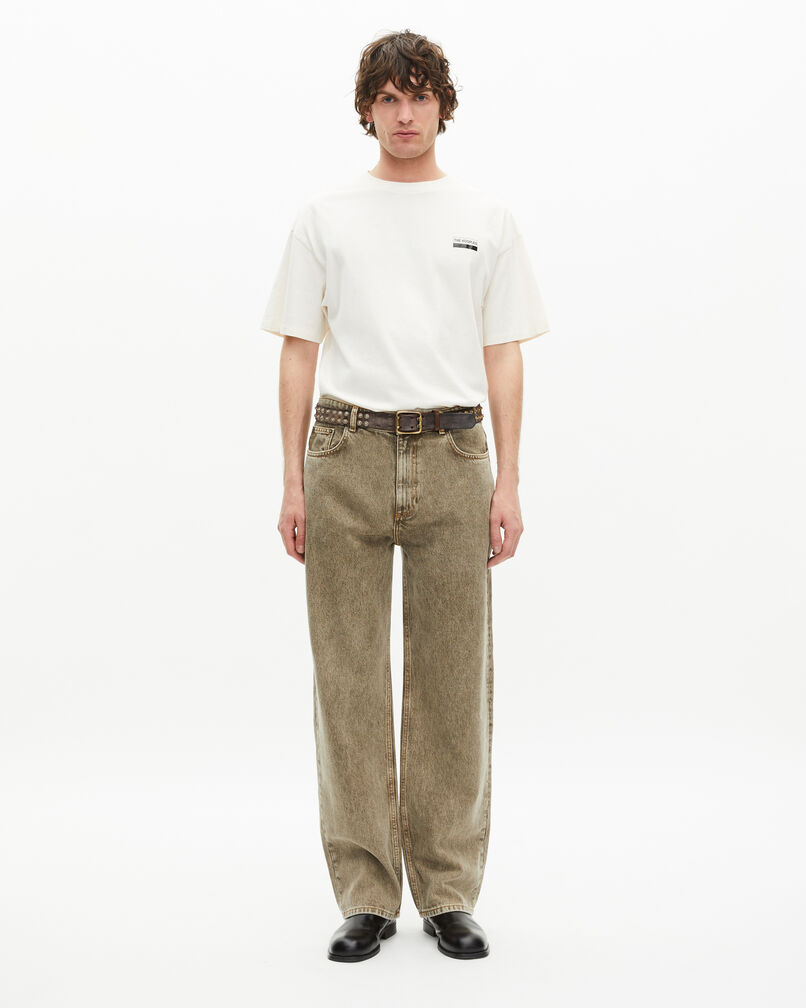 The Kooples HOMME ECRU t-shirt avec sérigraphie écru