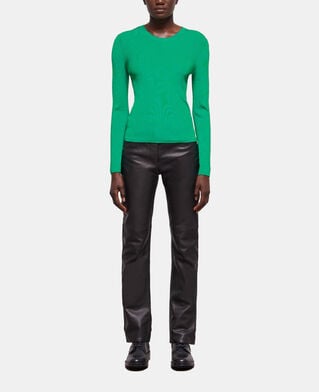 The Kooples FEMME GREEN pull moulant vert