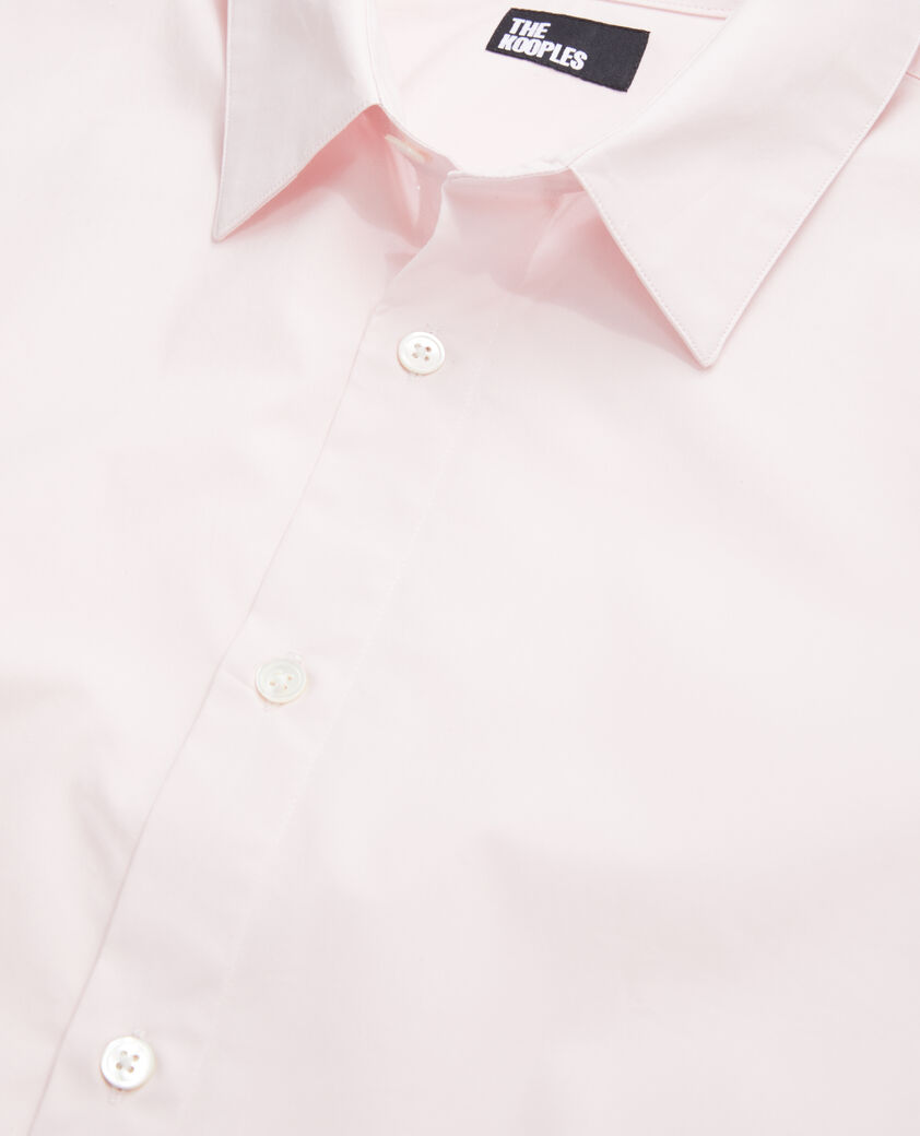 The Kooples HOMME PASTEL PINK chemise rose en popeline