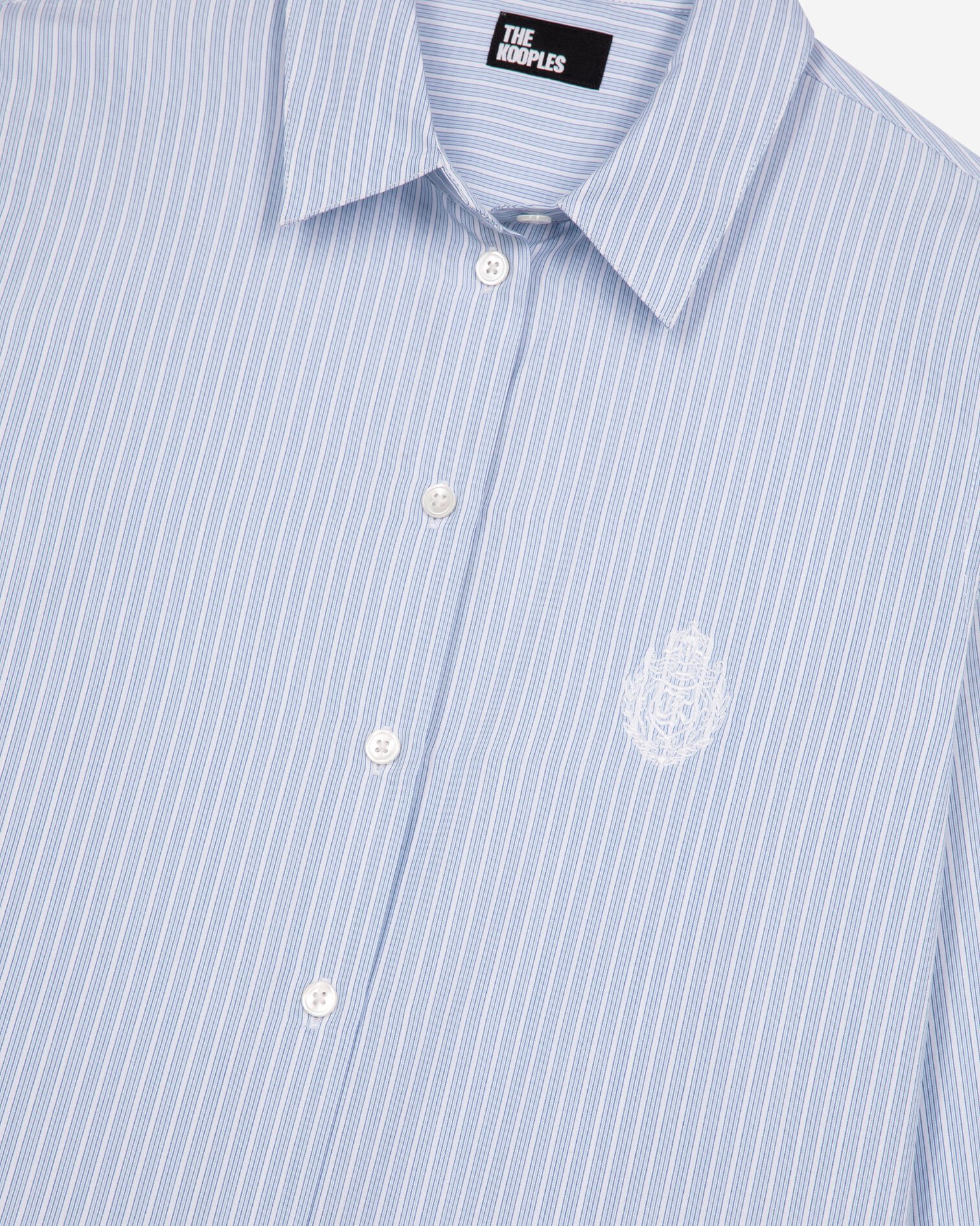 Chemise à rayures en popeline bleue, BLUE / WHITE, hi-res image number null