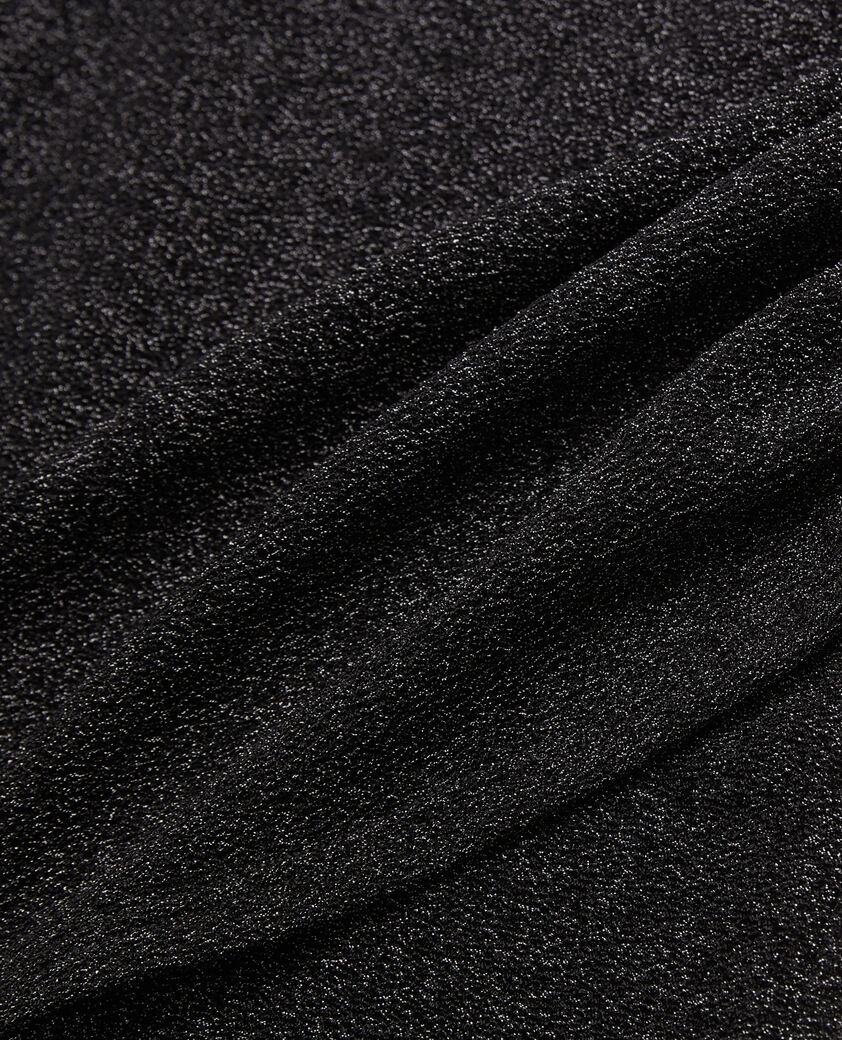 The Kooples FEMME BLACK jupe courte noire effet pailleté