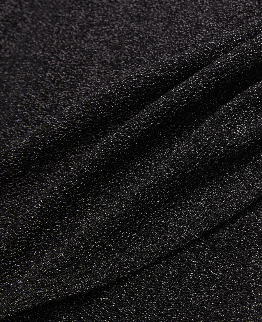 The Kooples FEMME BLACK jupe courte noire effet pailleté