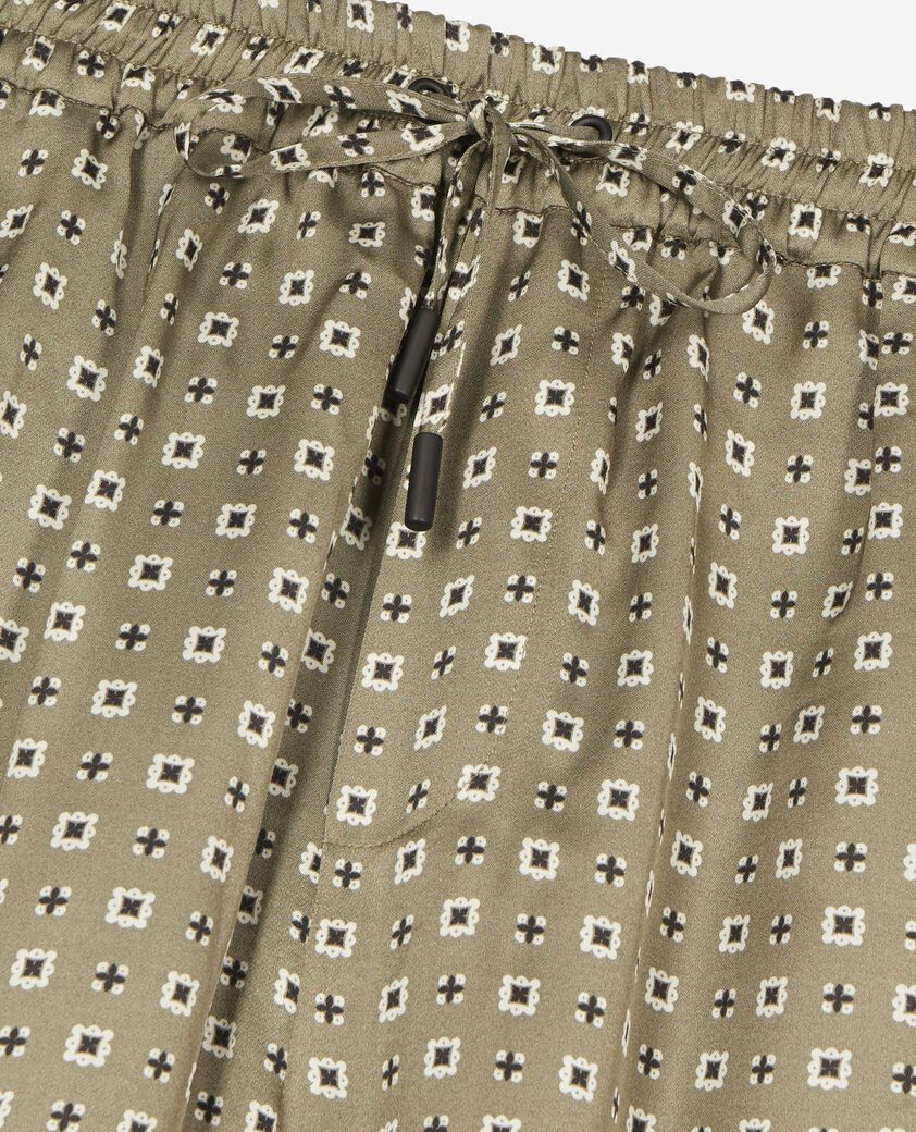 The Kooples HOMME FORET short imprim&eacute; bandana kaki