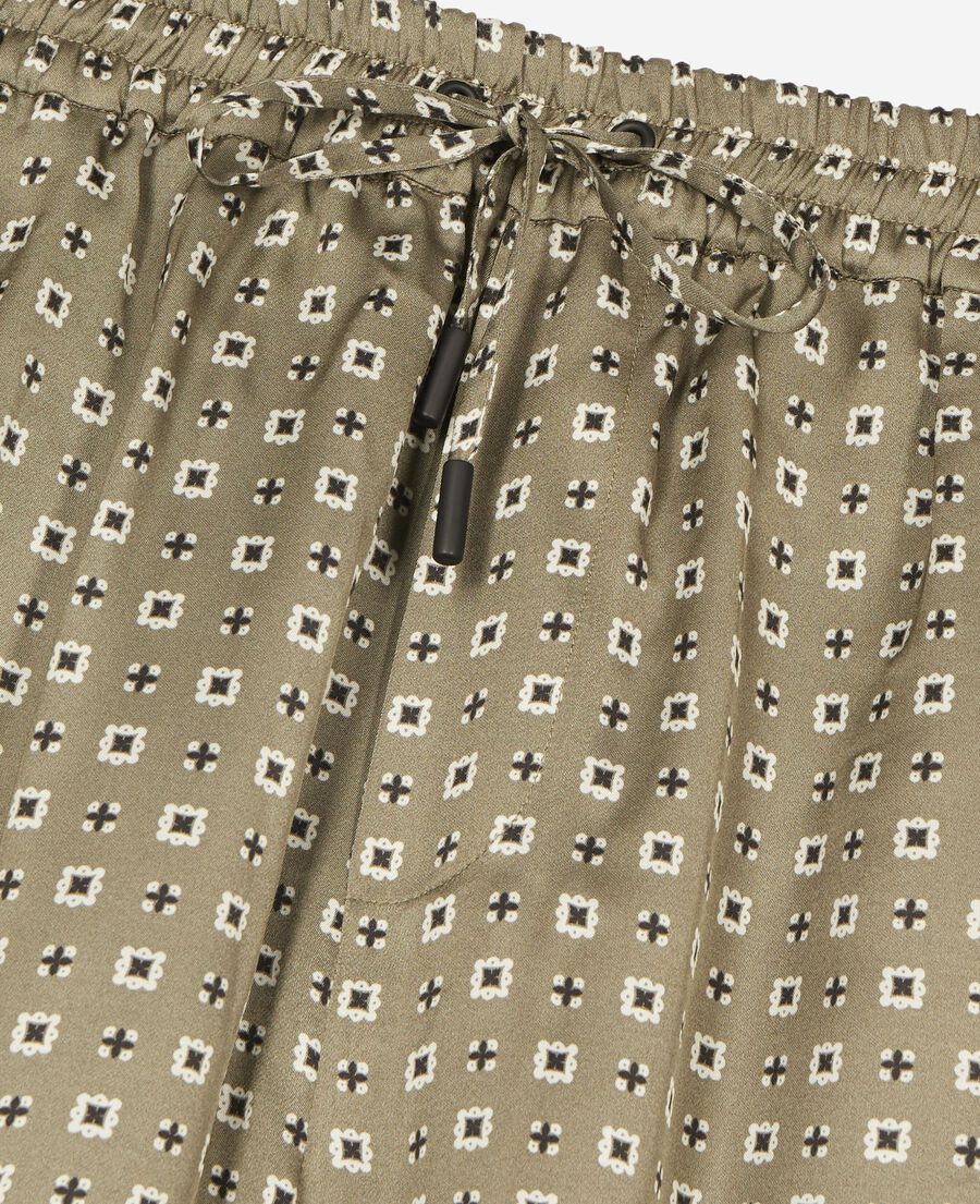 The Kooples HOMME FORET short imprim&eacute; bandana kaki