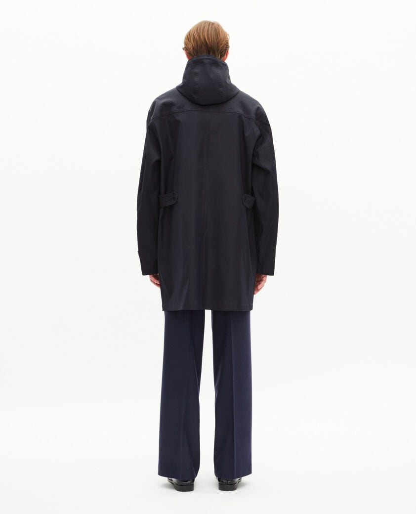 The Kooples HOMME NAVY parka à traitement déperlant à capuche marine