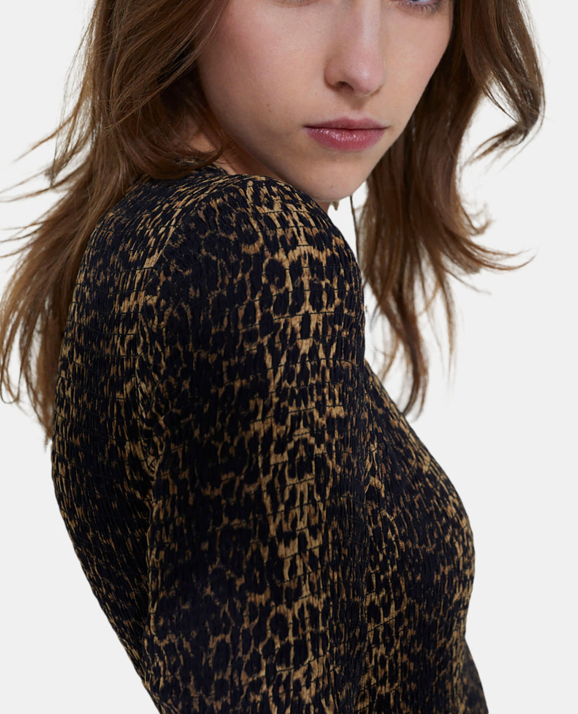 Kurzes Kleid mit Leopardenmotiv, LEOPARD, hi-res image number null
