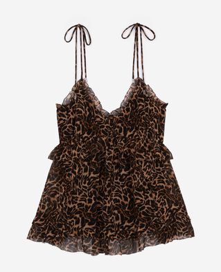 The Kooples WOMEN LEOPARD top with leopard print ruffles