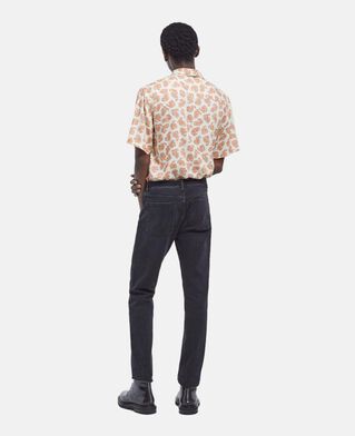 The Kooples H WHITE PINK white loose-fitting shirt w/ paisley pattern
