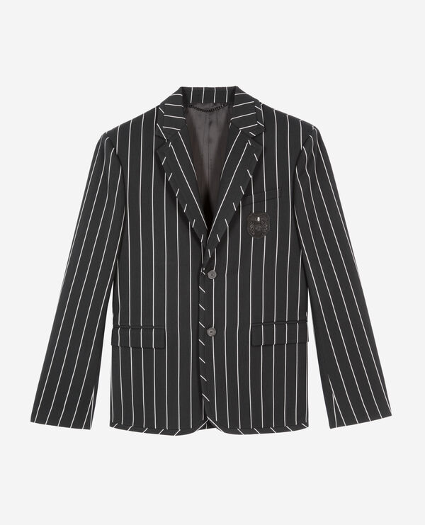 The Kooples HOMBRE BLACK WHITE chaqueta de rayas negras