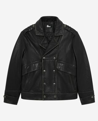 The Kooples HERREN BLACK schwarze lederjacke