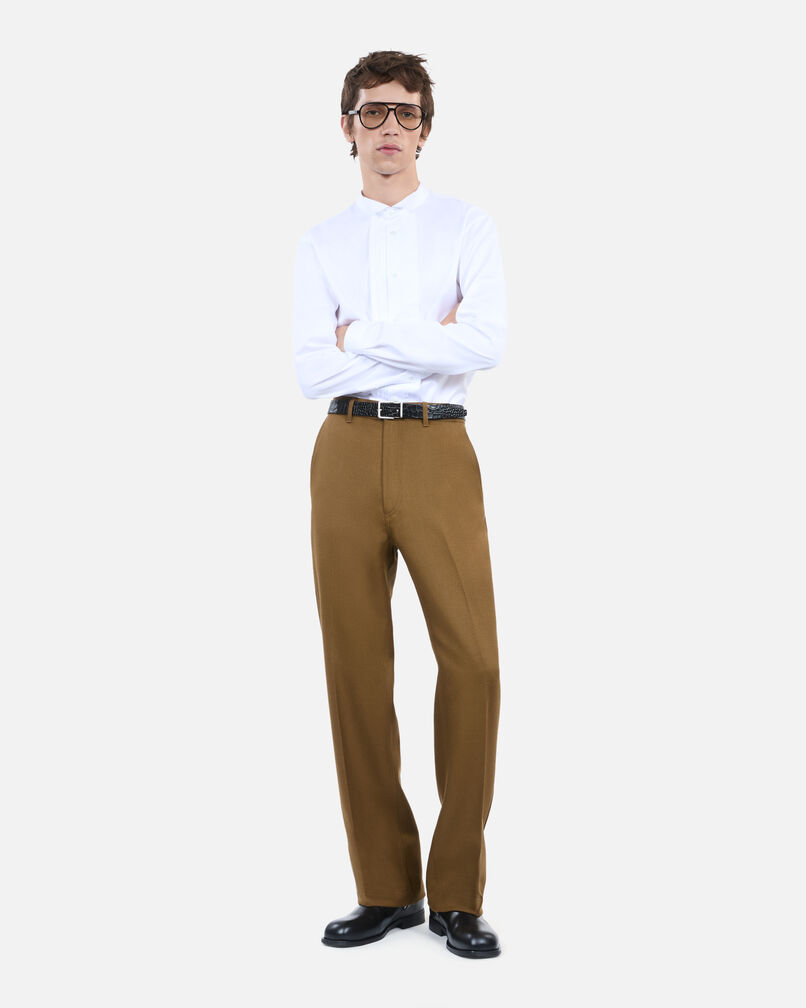 The Kooples HOMME KAKI pantalon en laine kaki