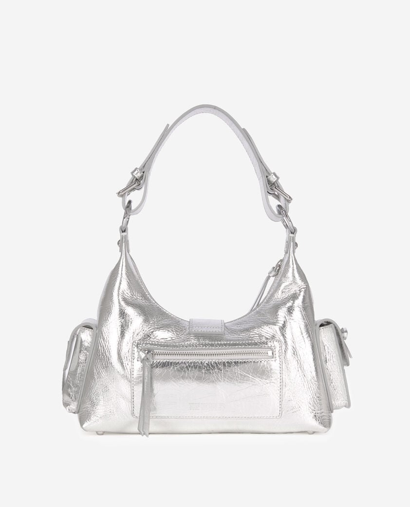 The Kooples MUJER SILVER bolso amelia de piel plateada