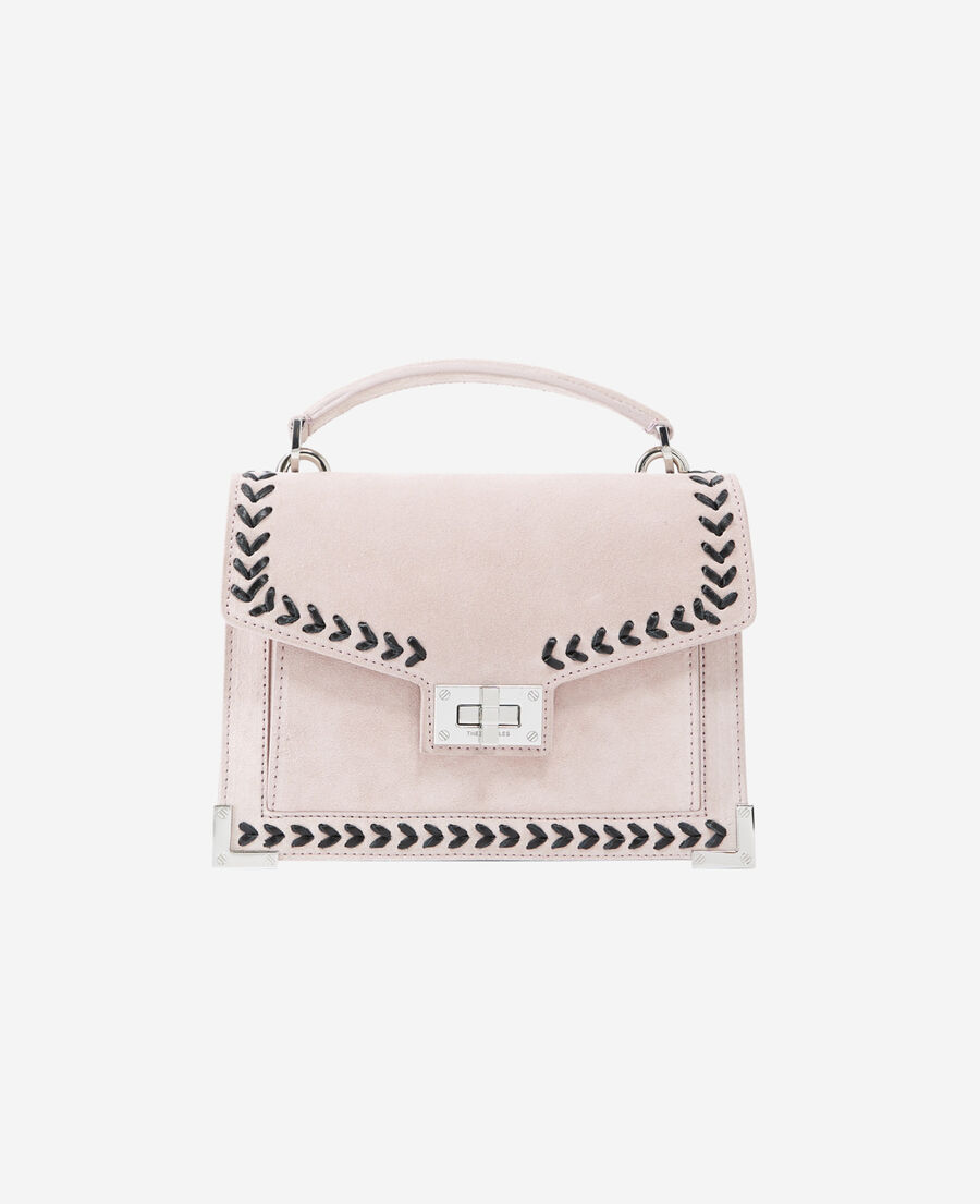 sac emily small en cuir rose