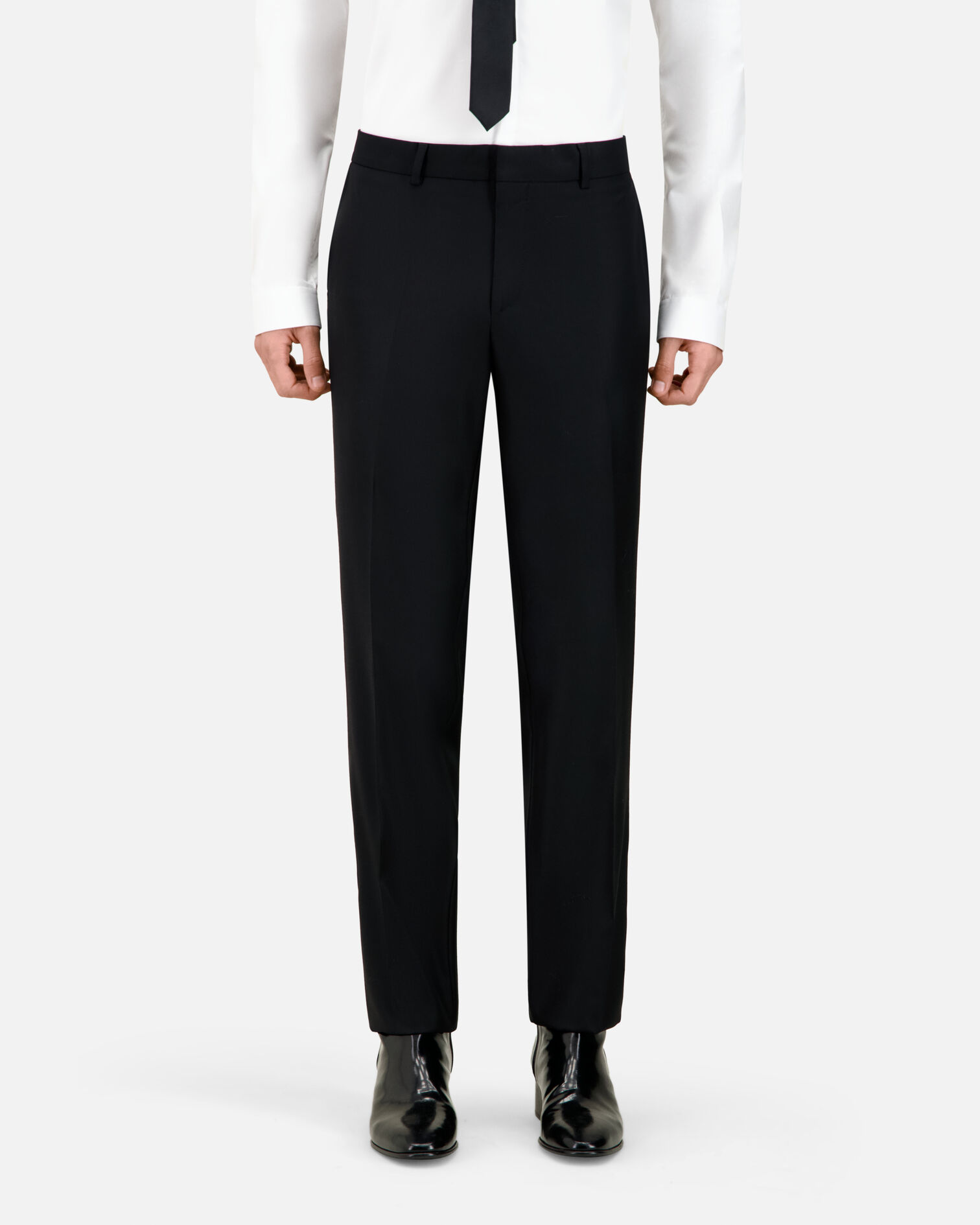 Pantalon de costume Super 100's, BLACK, hi-res image number null