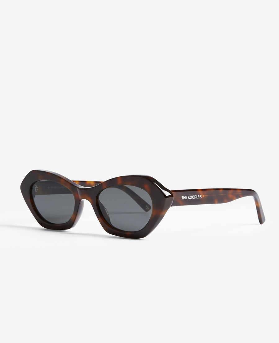 brown tortoiseshell cat eye sunglasses