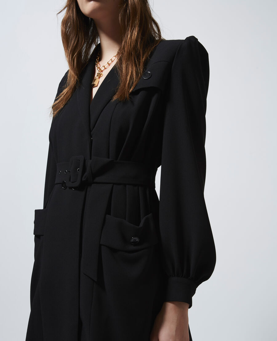 Black tailored formal rock-style dress | The Kooples