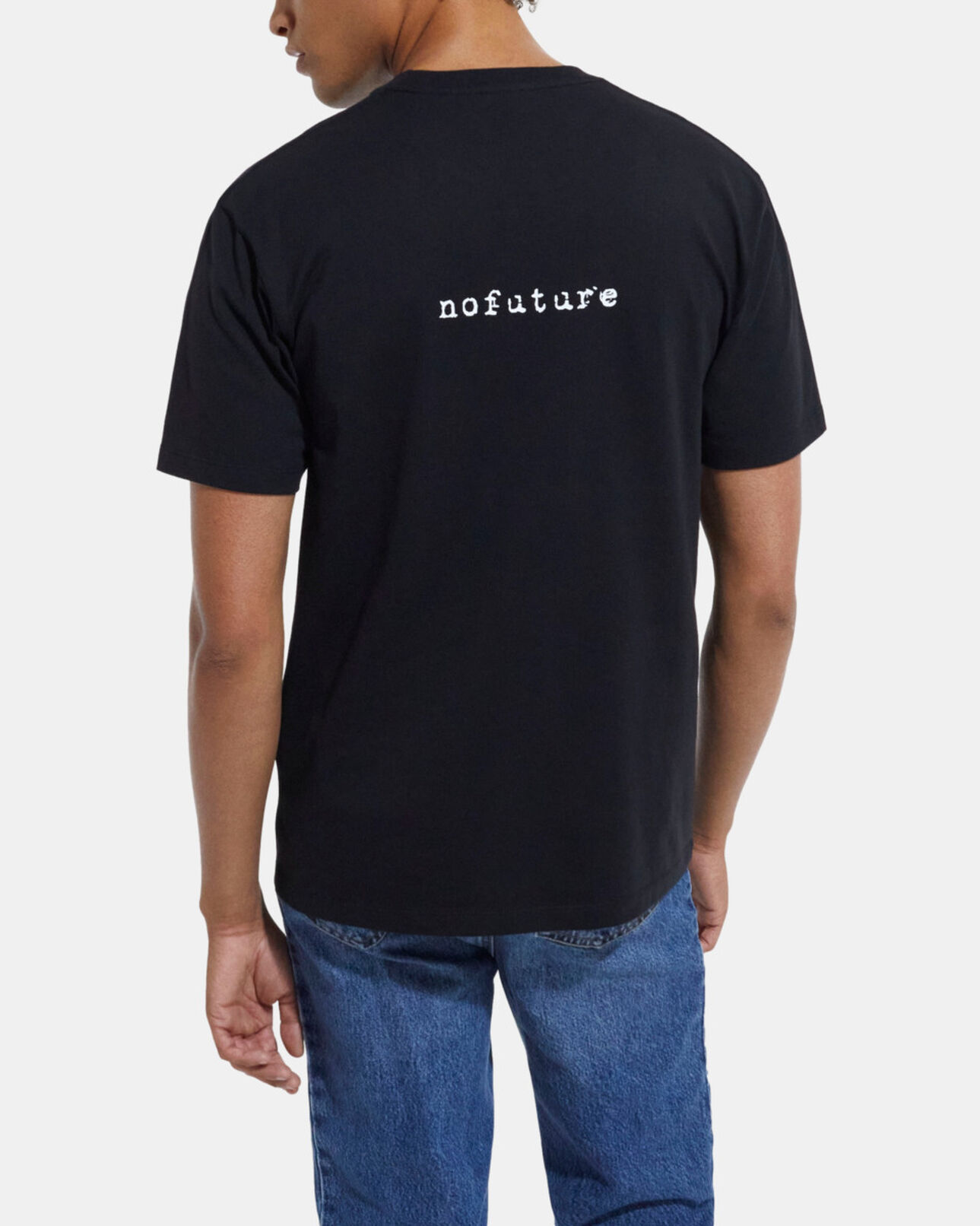 The Kooples MEN BLACK black #nokooplesnofuture logo t-shirt