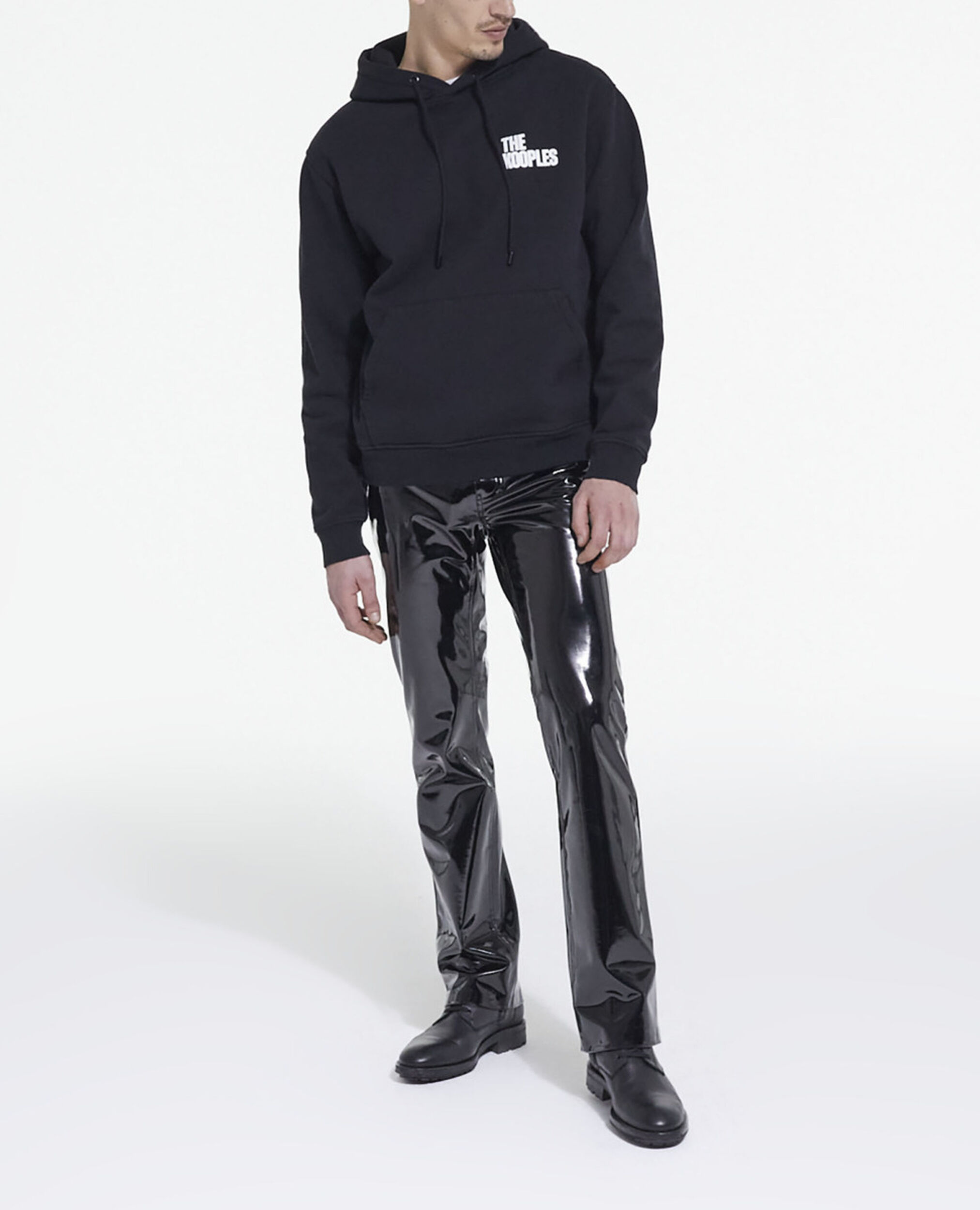 The Kooples black logo sweatshirt, BLACK, hi-res image number null