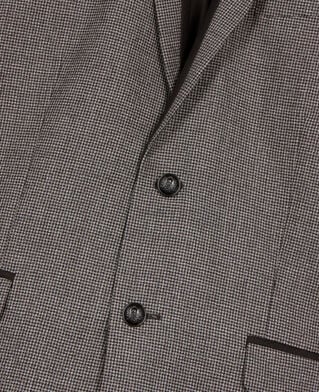 The Kooples HOMME BLACK GREY veste de costume pied de poule noir et blanc