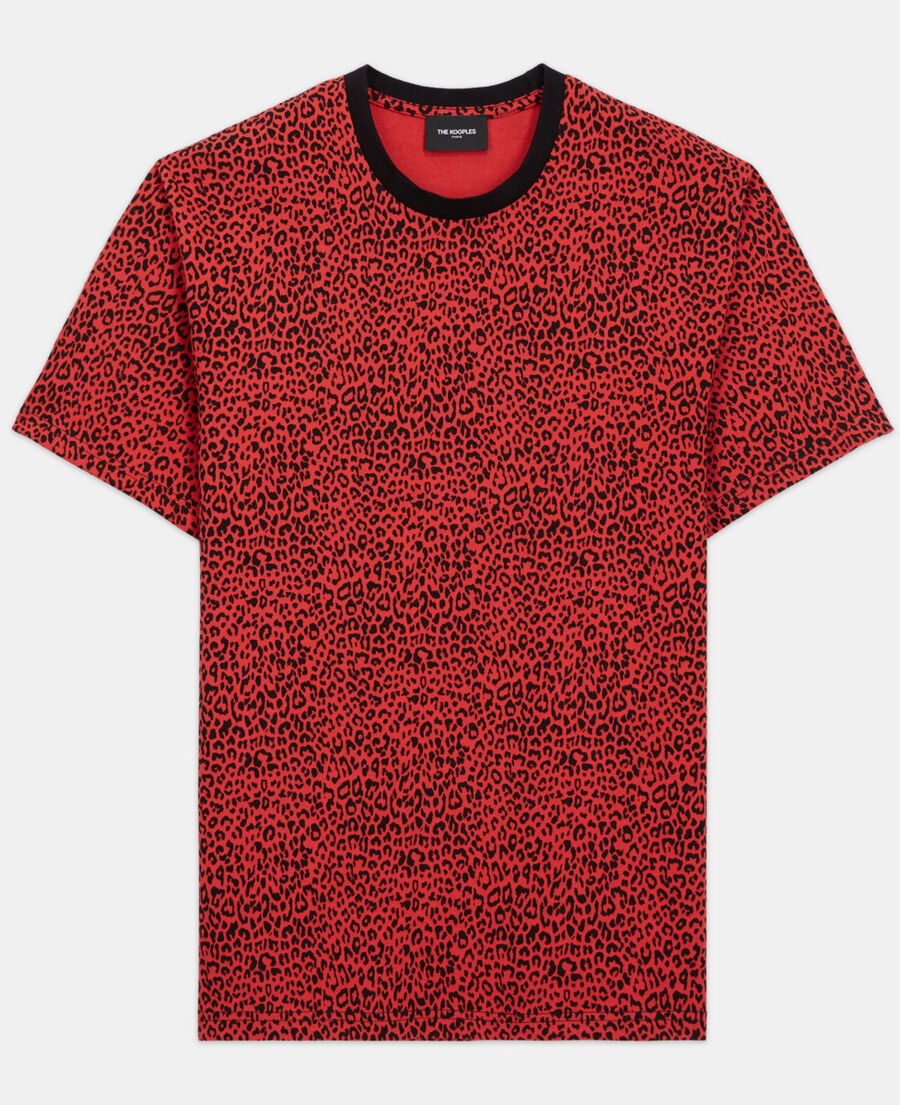 red leopard print t-shirt
