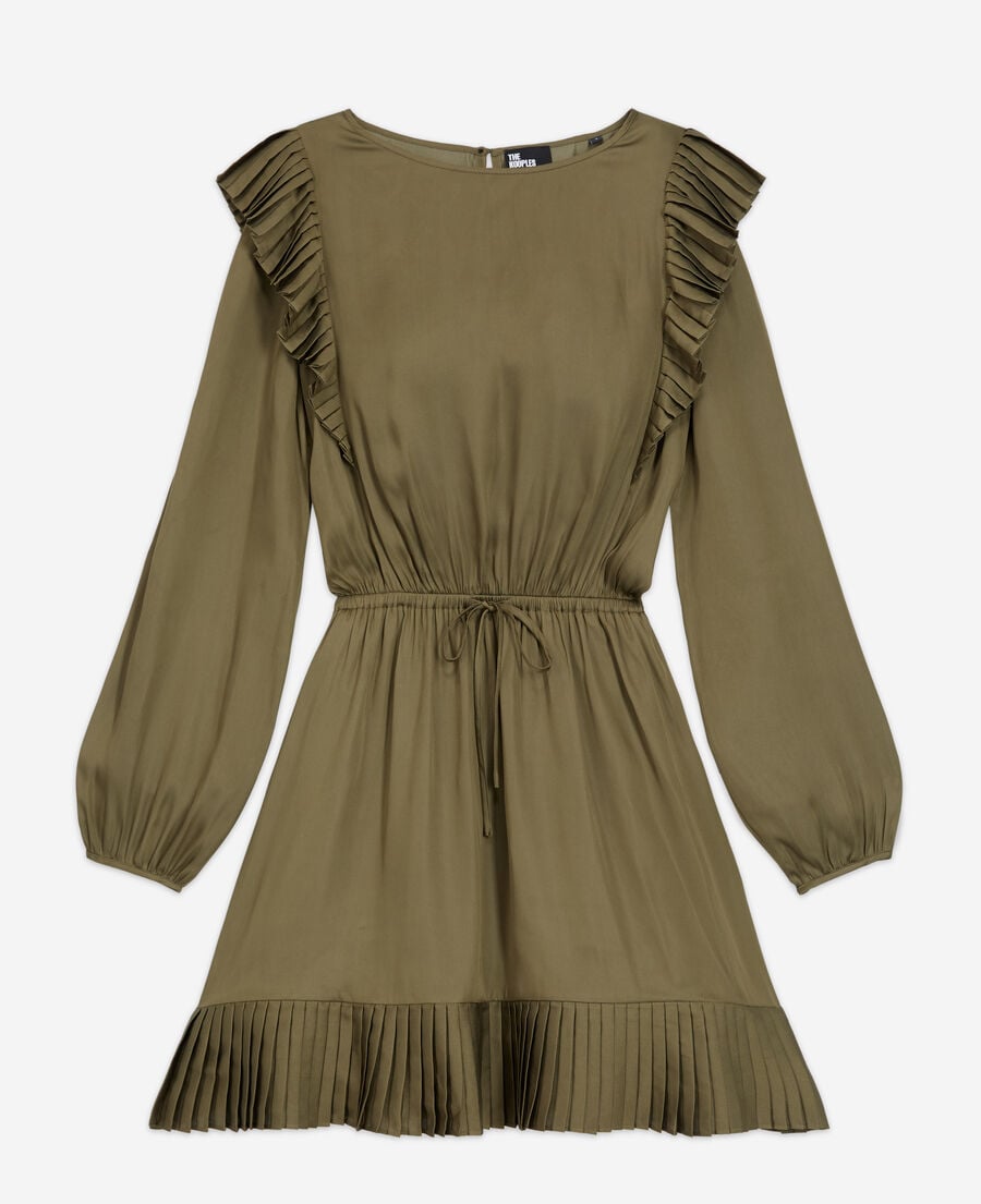 The Kooples F OLIVE NIGHT short khaki dress