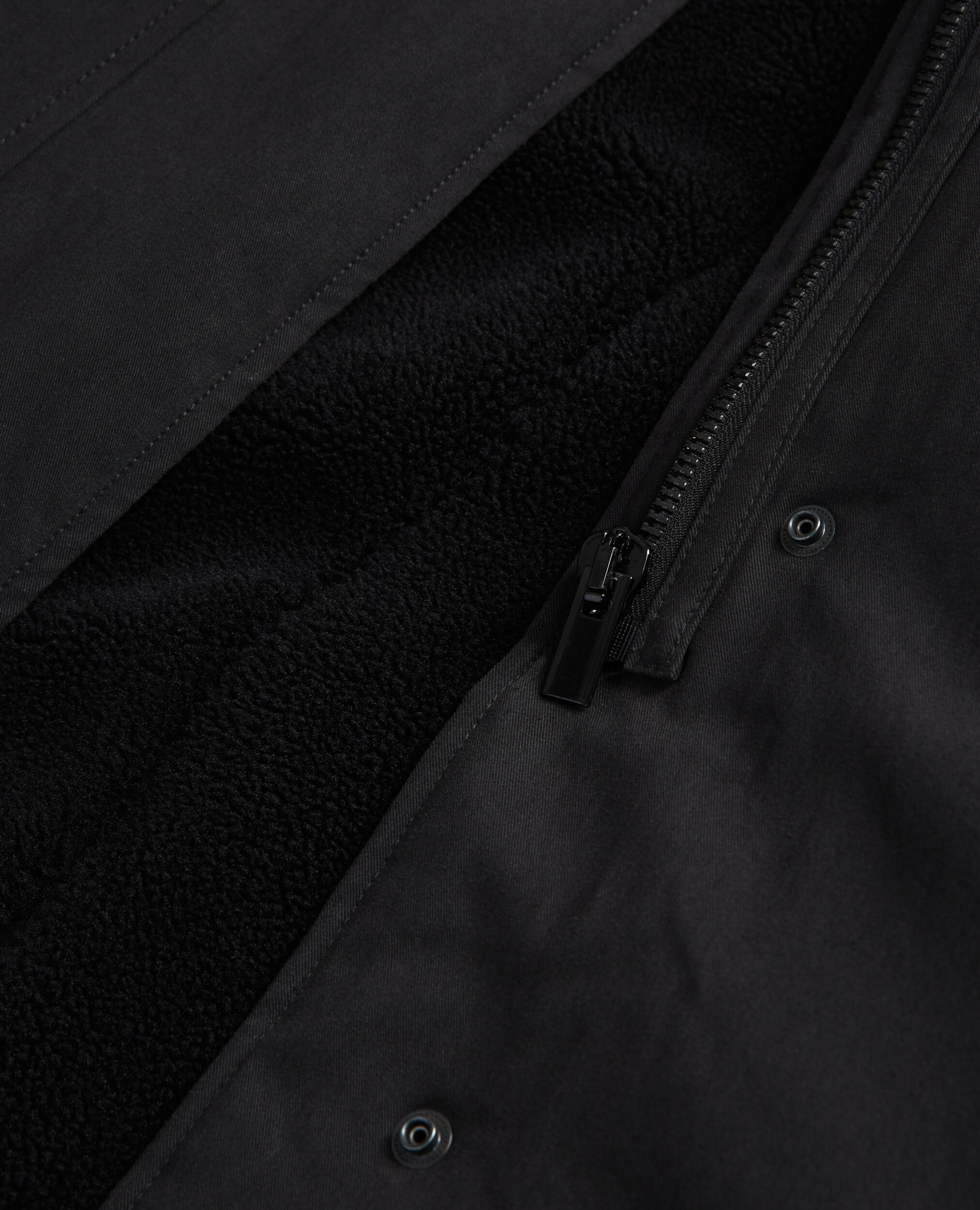 Long black parka, BLACK, hi-res image number null