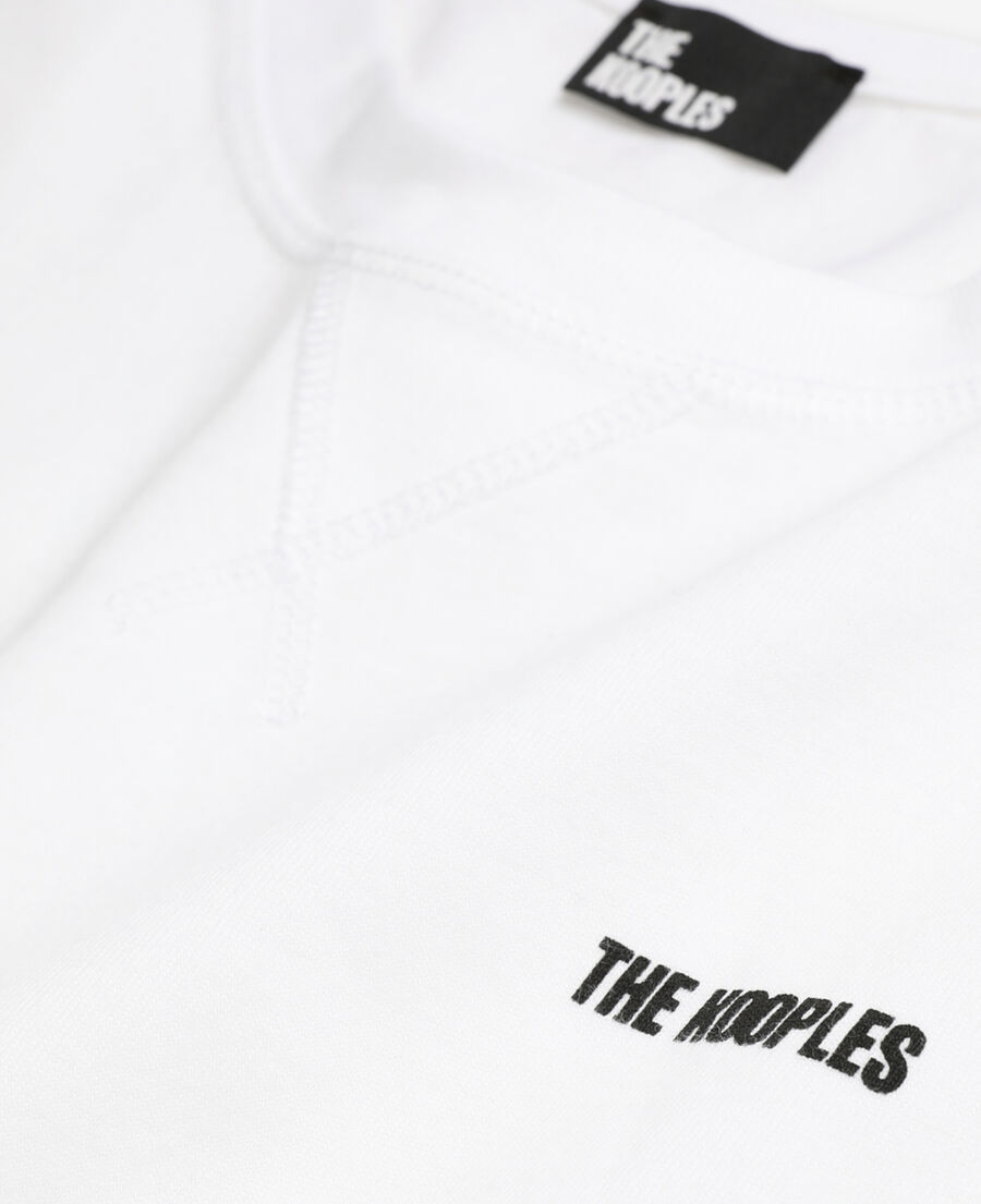 men's the kooples white logo t-shirt