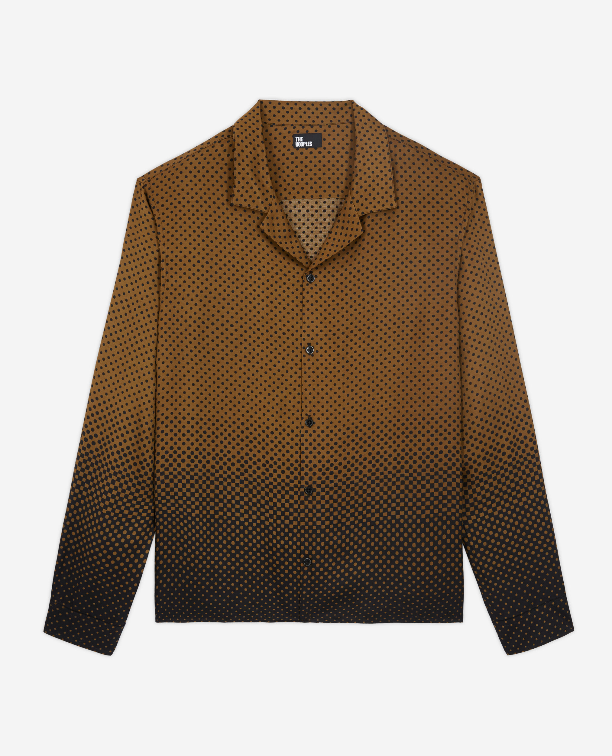 Printed hawaiian collar shirt